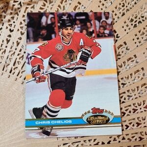 Chicago Blackhawks Chis Chelios Rookie Card for sale